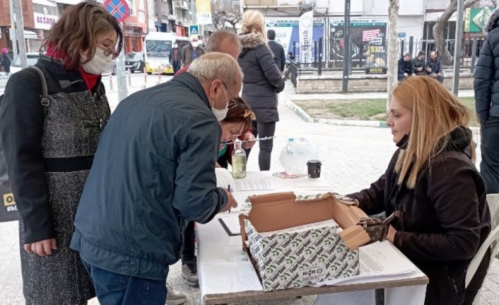 Bursa Gemlik'te imzalar 5 bini geçti