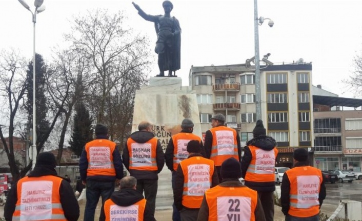 "Hakkımı istiyorum!"