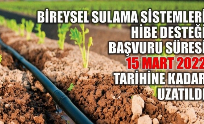 Hibe desteği başvuru süresi uzatıldı