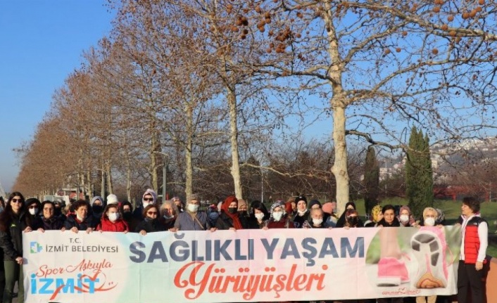 Kocaeli İzmit Belediyesi Sağlıklı Yaşam Yürüyüşleri devam ediyor