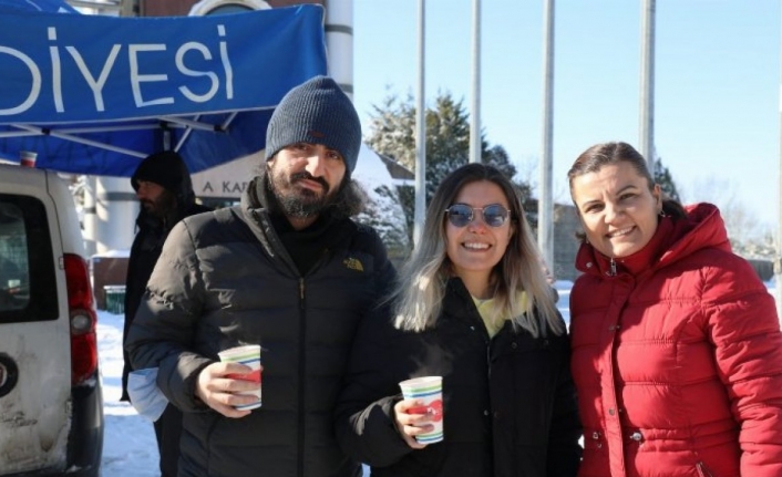 Kocaeli İzmit'te sınav önceki çorba ikramı