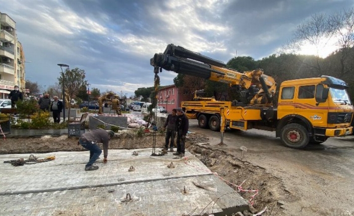 Manisa Saruhanlı'da taşkın riski korumaya alındı