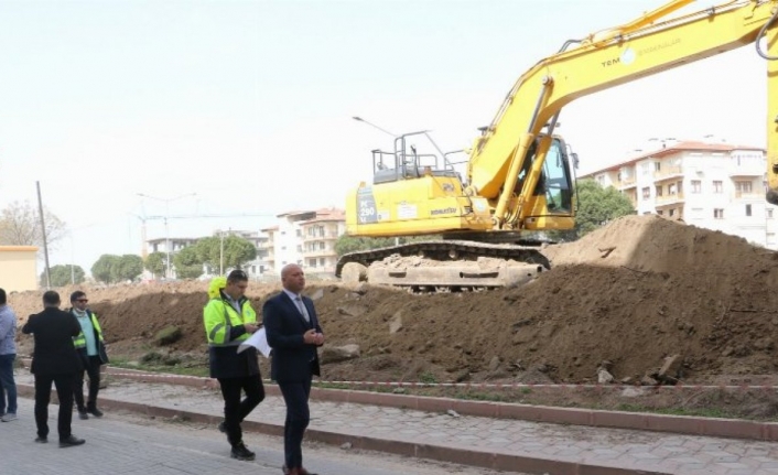 Manisa Hüseyin Eryüksel Kavşağı’nda çalışmalar sürüyor