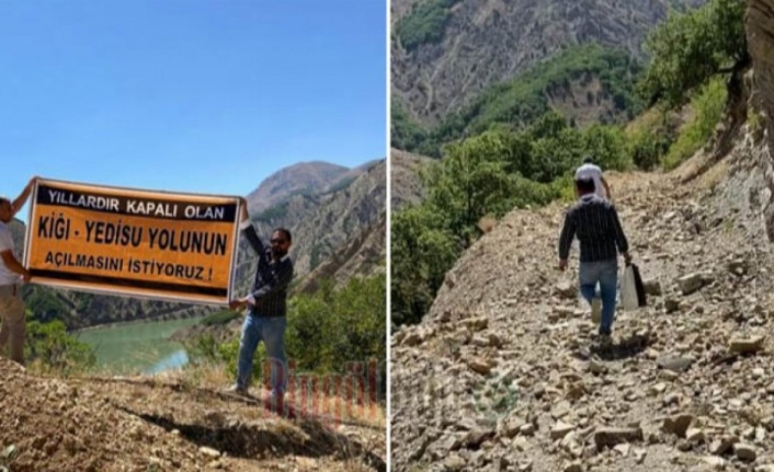 Bingöl'de 13 yıldır bitmeyen yol