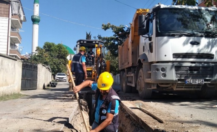 Sakarya Ferizli'de altyapı çalışmaları sürüyor