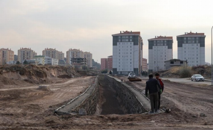 Nevşehir'de dere ıslah çalışmaları sona eriyor