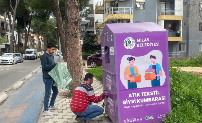 Milas'ta 6,6 ton atık tektsil toplandı