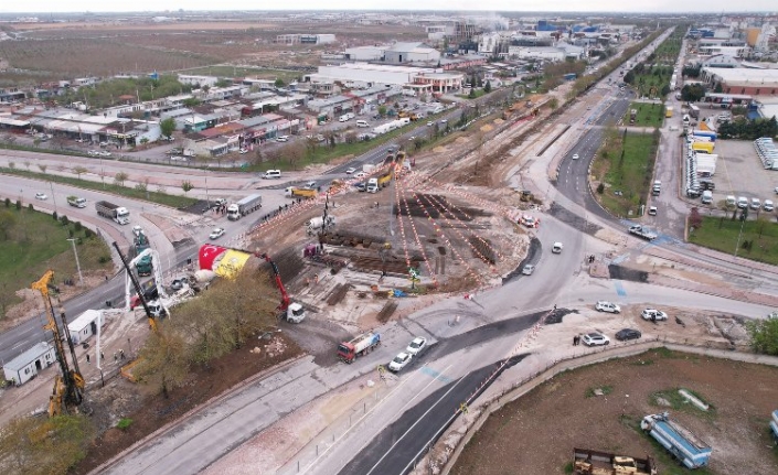 Konya'da Sedirler Köprülü Kavşağı'na temel