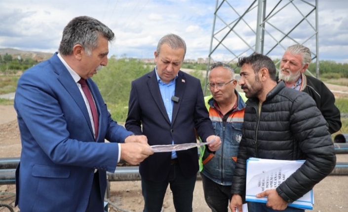 Başkan Uzun çalışmaları yerinde inceledi