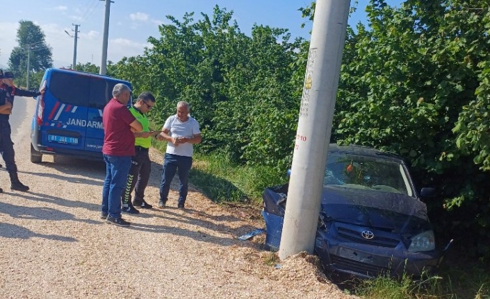 Düzce'de trafik kazası 2 kişi yaralandı