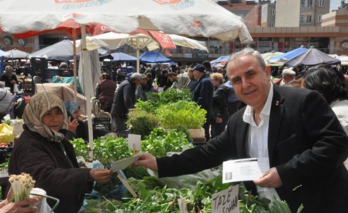 Keşan'da pazar esnafına etiket eğitimi