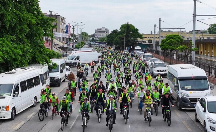 Sakarya'da pedallar şehrin merkezinde döndü