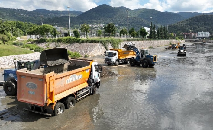 Bursa'nın derelerine yaz temizliği