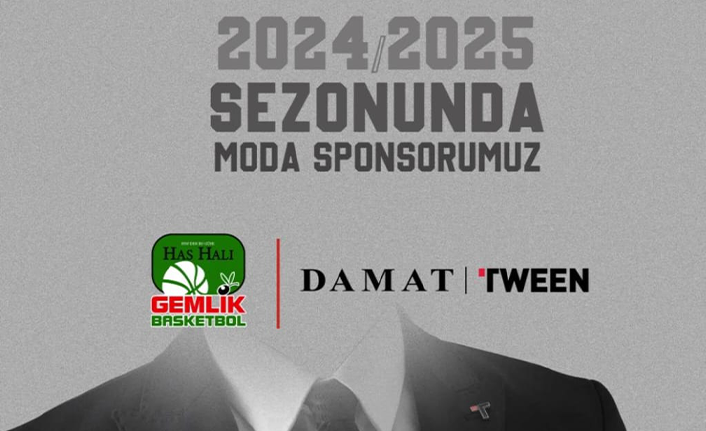 DAMAT TWEEN GEMLİK BASKETBOLA SPONSOR OLDU.