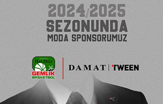 DAMAT TWEEN GEMLİK BASKETBOLA SPONSOR OLDU.